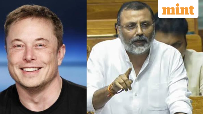 ‘Give connectivity to America’s poor first’: Nishikant Dubey slams Elon Musk, says Starlink poses security threat | Today’s news