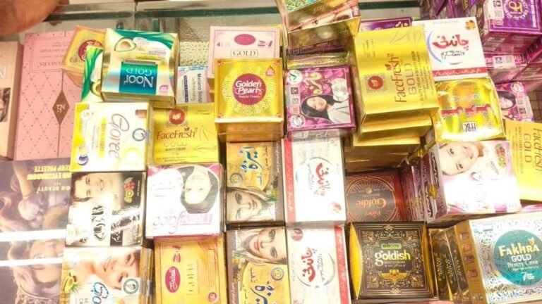 The Pakistani cosmetics seized in Hyderabad were traced to Crawford Market in Mumbai