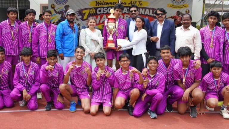 AP, Telangana won the boys U-14 handball title, Karnataka won the girls championship