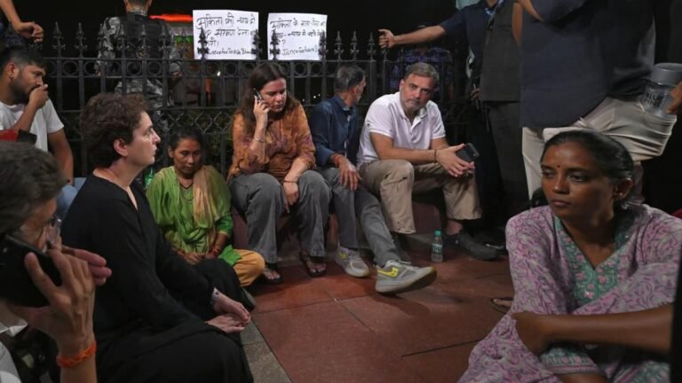 Rahul, Priyanka Gandhi meet parents of murdered Ankita Bhandari as they protest Sikkim Governor appointment