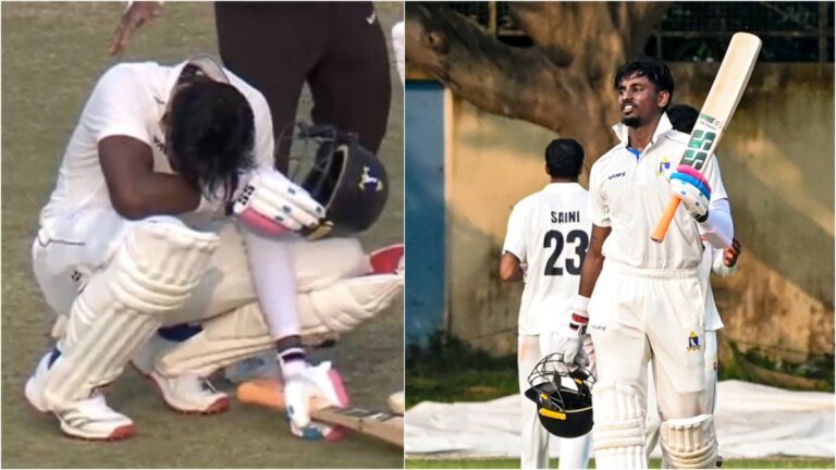 Abishek Porel hits Ranji century days after bail in rape case, breaks down in tears