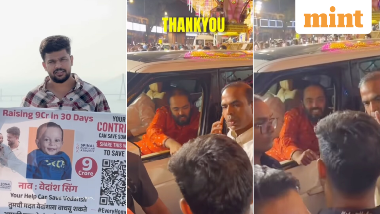 Anant Ambani steps in after family raises ₹2.2 crore for toddler’s ₹9 crore treatment | Follow | Today’s news