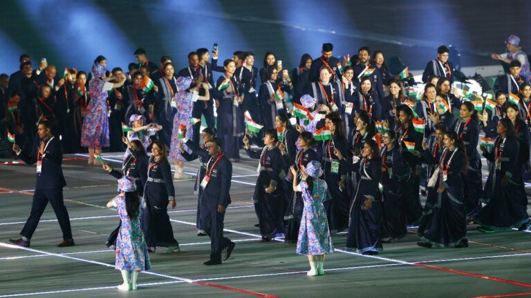 Asian Games 2026 Closing Ceremony Live: Shooter Neeru Dhanda will carry India’s flag