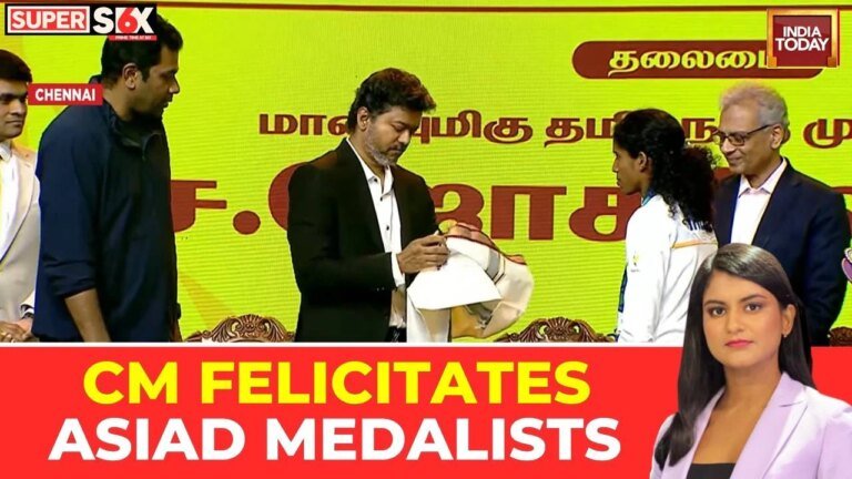 Tamil Nadu Asian Games winners were felicitated amid a grand medal haul