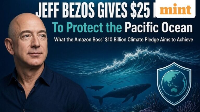 Jeff Bezos gives $25 million to protect the Pacific Ocean: What the Amazon boss’s $10 billion climate pledge wants to achieve | Today’s news