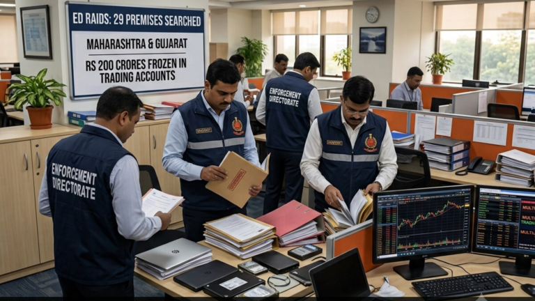ED raids Mumbai, Ahmedabad and other cities in alleged ₹200 crore stock manipulation case | Today’s news
