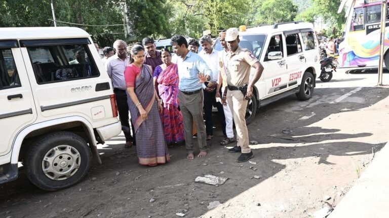 Tiruvannamalai Corporation is setting up 10 temporary shelters for families in Arunachala Hills