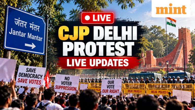 CJP Delhi Protest Live Updates: Over 250 trains cancelled, 45 metro stations closed ahead of Jantar Mantar protest | Today’s news