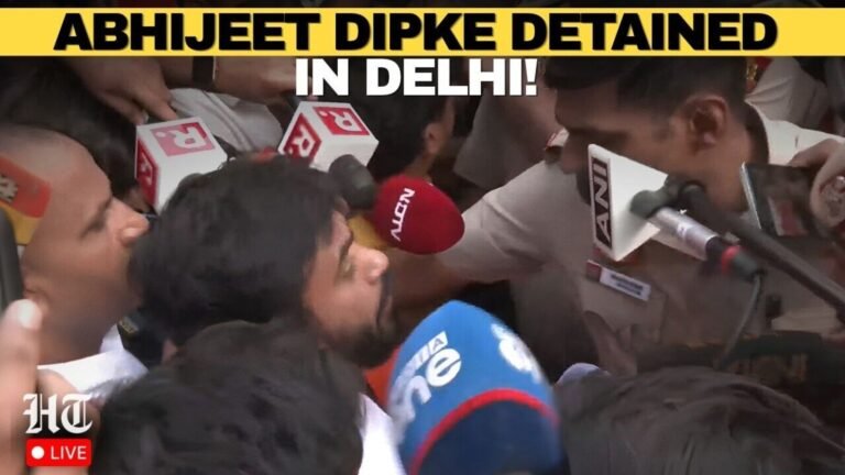 CJP founder Abhijeet Dipke was detained ahead of the ‘Lehra Do Tiranga’ protest against CEC Gyanesh Kumar in Delhi. Today’s news