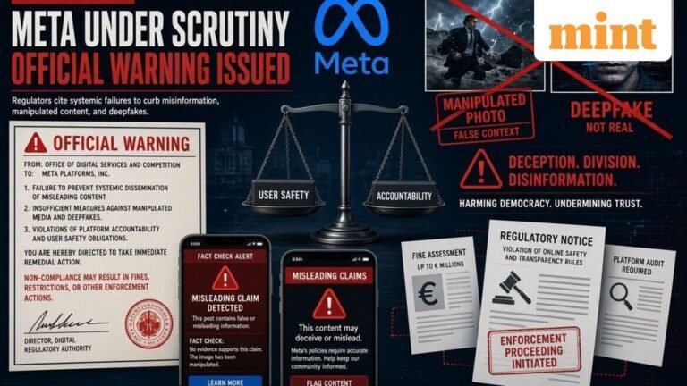 Meta Social Media Platforms Told To Act On Edited Visuals Misleading Claims Amid Protests SIR — What Govt Adviser Says | Today’s news