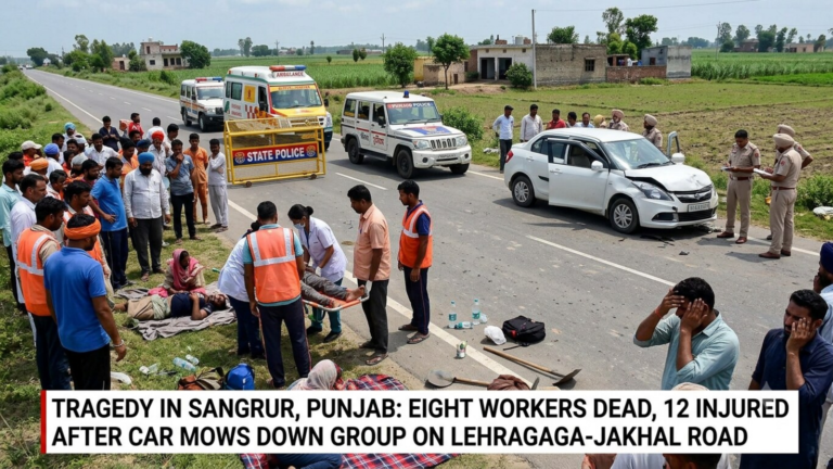 Eight dead, 12 injured as car runs over laborers in Punjab’s Sangrur: What led to the accident? Details | Today’s news