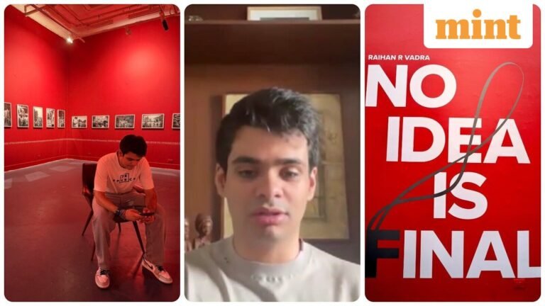 Who is Raihan Vadra? Why Priyanka Gandhi’s son was asked to remove 70 of 105 Delhi protest photos in solo exhibition | Today’s news