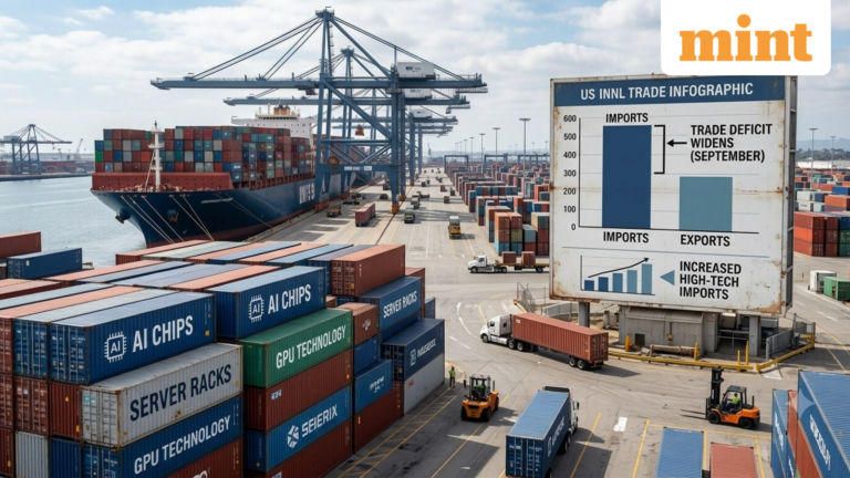 US goods trade deficit widens in September as AI boom drives imports to record levels | Today’s news